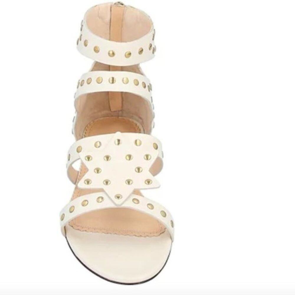 Charlotte Olympia White Star Studded Sandals